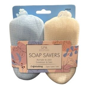 Exfoliating Soap Savers - Blue and Cream
